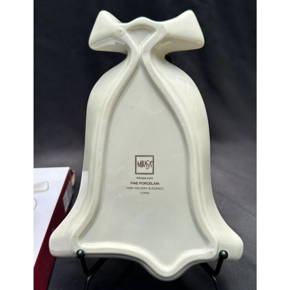 Mikasa Fine Porcelain Holiday Elegance Bell Candy Dish FK001-205 6E - Picture 7 of 11